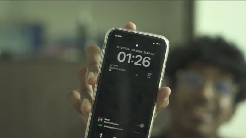 My phone at 1:26 AM, 10% battery, still going